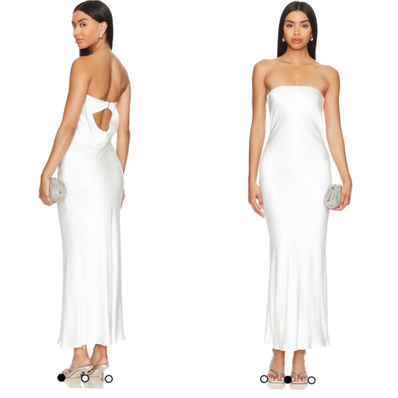 Bec + Bridge Moondance Strapless Dress in Ivory - Picture 1 of 11